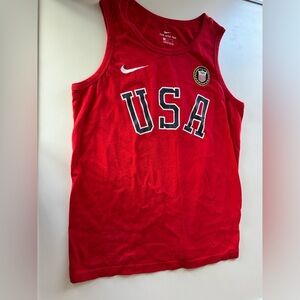 Nike men’s Red USA Graphic Tank Top